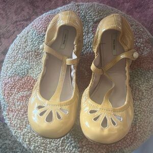 Miu Miu patent leather t-strap Mary Jane flats
